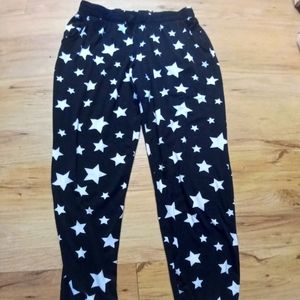 Black and white star pants